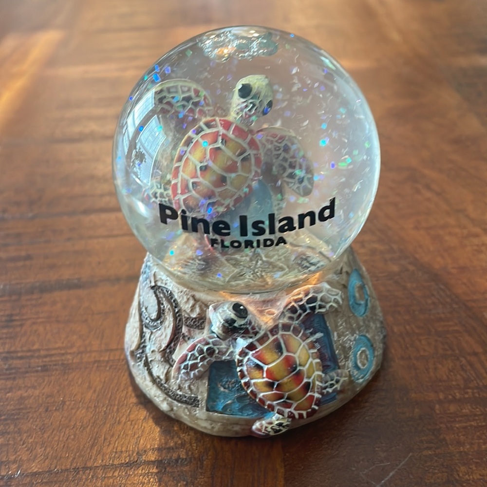 Pine Island Florida Snow Globe